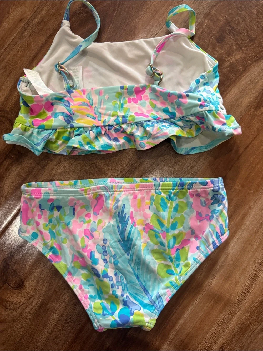 Lilly Pulitzer catch the wave 2 piece swimsuit size 5